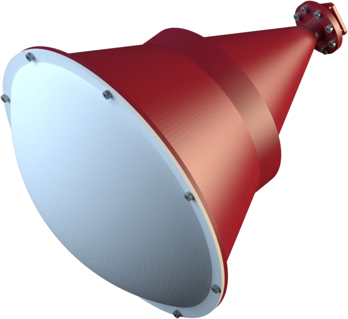 Anteral lens horn antenna