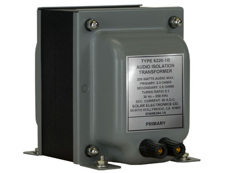 Solar Electronics Transformers equipment image for model 6220-1B; manufacturer model photo